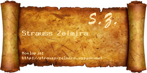 Strauss Zelmira névjegykártya